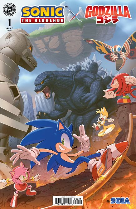SONIC THE HEDGEHOG X GODZILLA #01