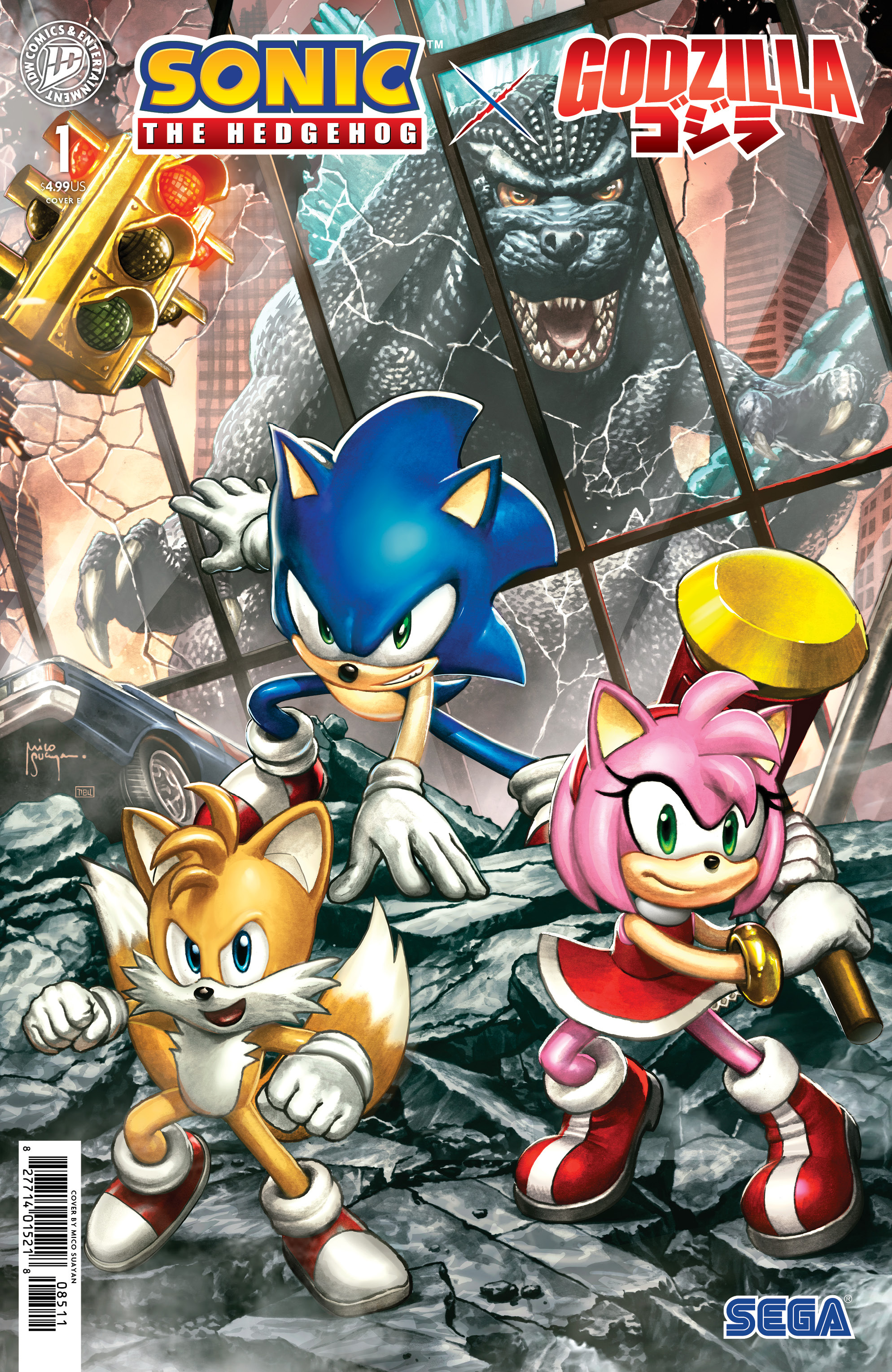 SONIC THE HEDGEHOG X GODZILLA #01