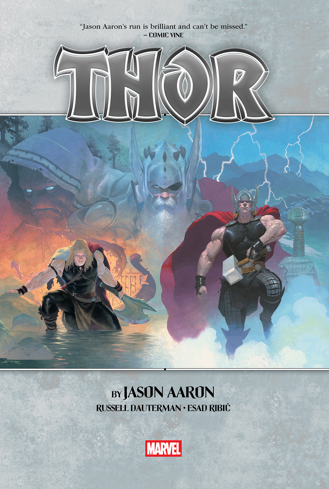 THOR BY JASON AARON OMNIBUS VOL. 01 ESAD RIBIC COVER [NEW PRINTING] HC