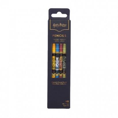 HARRY POTTER COLLECTION HOGWARTS HOUSES PENCILS 4 PACK #1