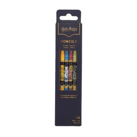 HARRY POTTER COLLECTION HOGWARTS HOUSES PENCILS 4 PACK #1