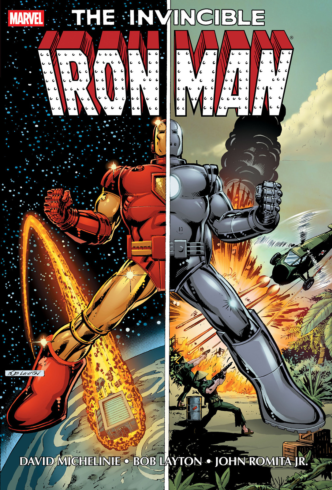 IRON MAN BY MICHELINIE, LAYTON & ROMITA JR. OMNIBUS VOL. 01 BOB LAYTON COVER [NEW PRINTING, DM ONLY] HC