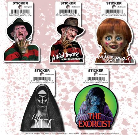 ATA-BOY HORROR MOVIES 15 STICKER PACK #1
